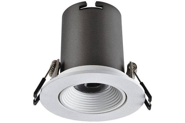 Integral LED Lux Hi-Brite 60 Tiltable Downlight 60mm cutout 9W 715lm 82lm/W 3000K Dimmable Finish-F Matt White - LED Direct