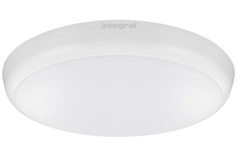 Integral LED Slimline Ceiling and Wall Light 18W 4000K 1584lm IK10 Non-Dimmable with Integrated 3hr Emergency and Microwave Sensor Function - LED Direct