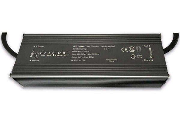 Integral LED 200W Constant Voltage LED Driver, 180-240VAC to 12VDC, Triac Mains Dimming using leading edge dimmer - LED Direct