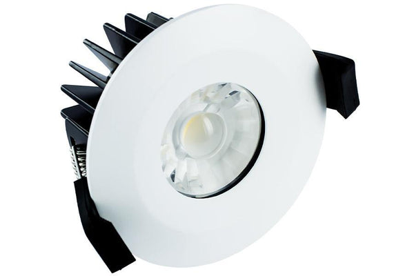 Integral LED Low-Profile 70mm-75mm cut-out IP65 Fire Rated Downlight 6W (40W) 4000K 440lm 38 deg beam angle Non-Dimmable - LED Direct