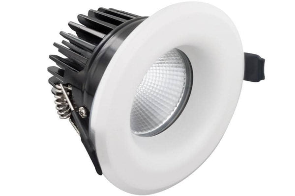 Integral LED Lux Fire 70mm cut-out IP65 Fire Rated Downlight 12W (61W) 4000K 850lm 55 deg beam angle Dimmable - LED Direct