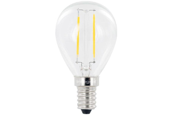 Integral LED Mini Globe Full Glass Omni-Lamp 2.8W (25W) 2700K 250lm E14 Non-Dimmable 300 deg Beam Angle - LED Direct