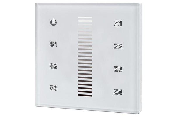 Integral LED RF Single Colour Wall-mounted Touch Remote 4 Zone - LED Direct