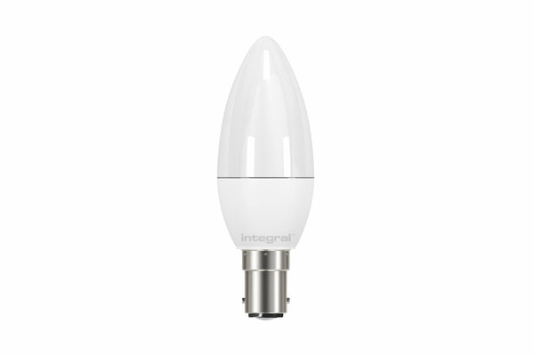 Integral LED Candle Bulb 5.5W (40W) 2700K 470lm B15 Non-Dimmable Frosted Lamp - LED Direct