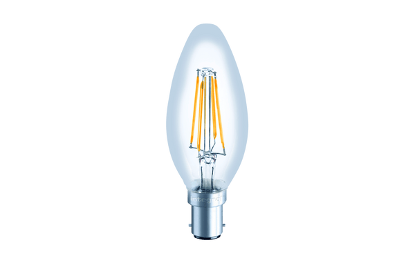 Integral LED Candle Bulb Omni Filament Lamp B15 3.5W (30W) 2700K 330lm Dimmable 300 deg Beam Angle - LED Direct