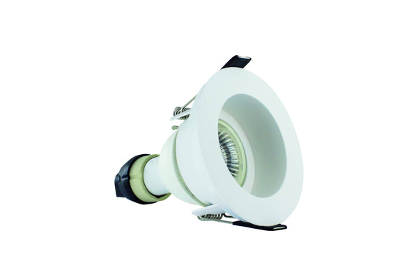 Integral LED Evofire 70mm cut-out Fire Rated Downlight Recessed White with GU10 Holder - LED Direct