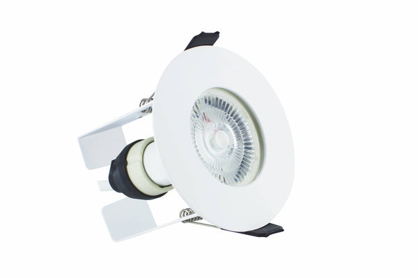 Integral LED Evofire 70mm cut-out IP65 Fire Rated Downlight with Insulation Guard and GU10 holder - 3 pack - LED Direct