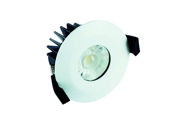 Integral LED Low-Profile 70mm-75mm cut-out IP65 Fire Rated Downlight 6W (40W) 3000K 430lm 38 deg beam angle Dimmable - LED Direct