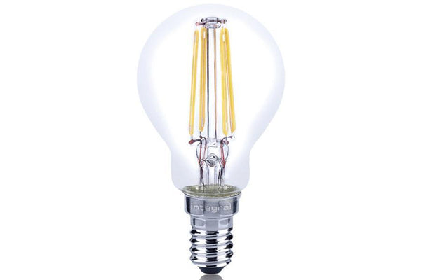 Integral LED Mini Globe Full Glass Omni-Lamp 4W (36W) 2700K 430lm E14 Non-Dimmable 300 deg beam angle - LED Direct