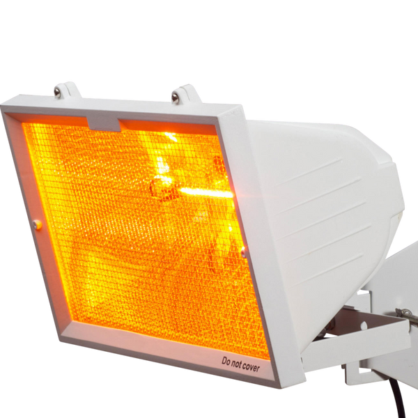 Knightsbridge 1300W Outdoor Infrared Heater IP24 White - LED Direct