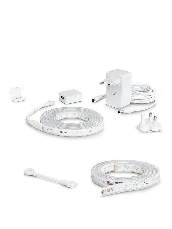 BUNDLE - Philips Hue White and Colour Ambience Lightstrip V4 2M + 1M Extension - LED Direct