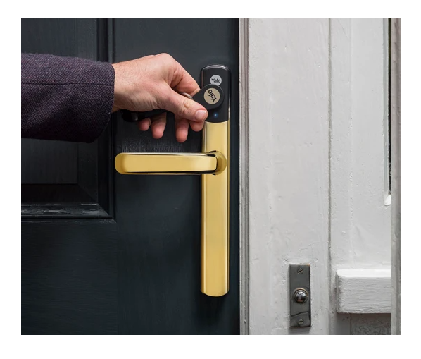 Yale Smart Keyless Door Lock Conexis L1 Polished Brass - LED Direct