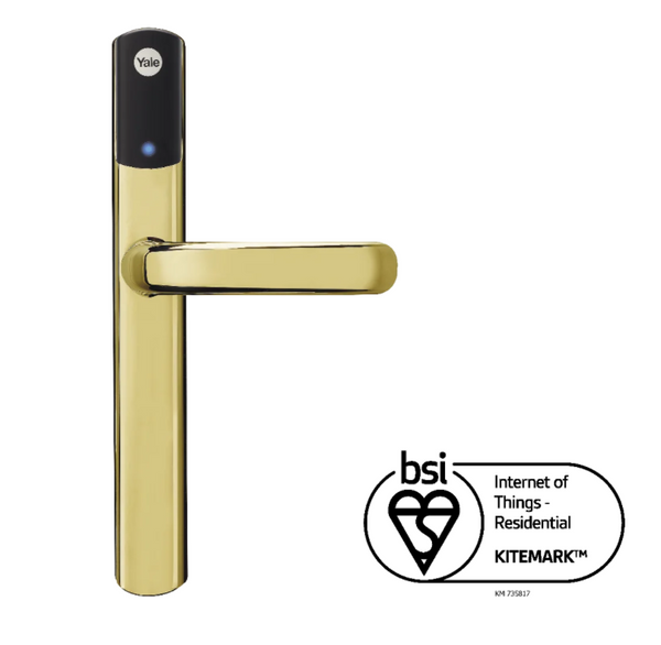 Yale Smart Keyless Door Lock Conexis L1 Polished Brass - LED Direct