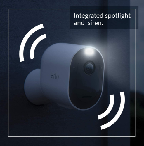Arlo Pro 4 Spotlight 4x Camera White - LED Direct