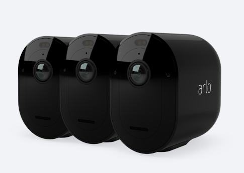 Arlo Pro 4 Spotlight 3x Camera Black - LED Direct