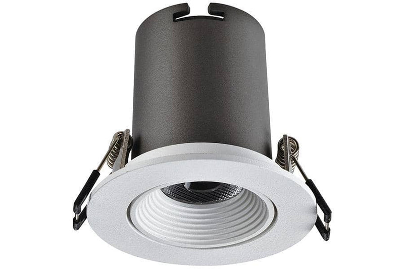 Integral LED Lux Hi-Brite 60 Tiltable Downlight 60mm cutout 9W 785lm 90lm/W 4000K Non-Dimmable Finish-F Matt White - LED Direct