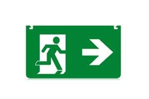Integral LED Multi-Fit 26m Emergency Exit Sign Blade (Right) - LED Direct