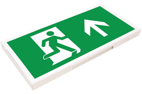 Integral LED Slimline 1.5W Non-Maintained LED Emergency Exit Sign box with UP arrow legend - LED Direct