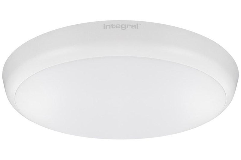 Integral LED Slimline Ceiling and Wall Light 12W 4000K 1056lm IK10 Non-Dimmable with Integrated 3hr Emergency and Microwave Sensor Function - LED Direct