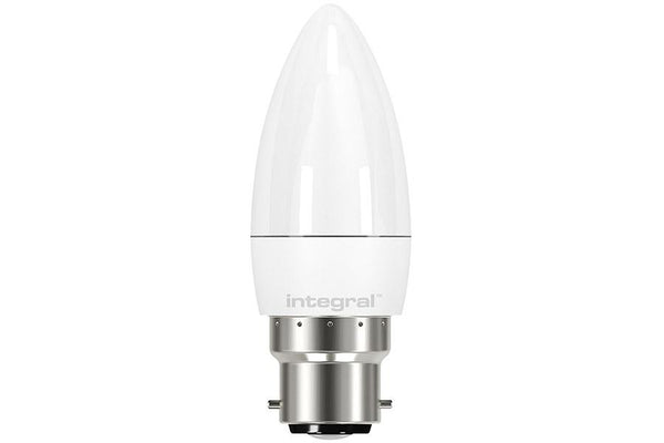Integral LED Candle Bulb 3.1W (25W) 2700K 250lm B22 Non-Dimmable Frosted Lamp - LED Direct