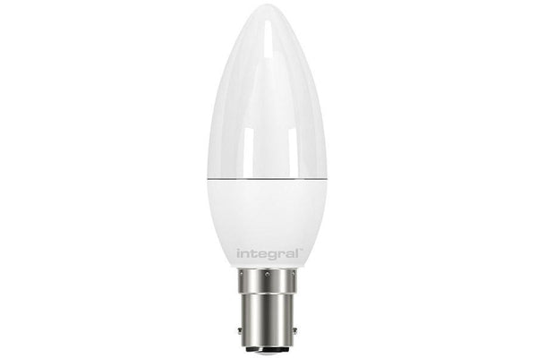 Integral LED Candle Bulb 3.4W (25W) 2700K 250lm B15 Non-Dimmable Frosted Lamp - LED Direct