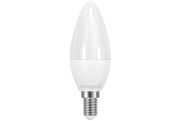 Integral LED Candle Bulb 5.5W (40W) 5000K 500lm E14 Non-Dimmable Frosted Lamp - LED Direct