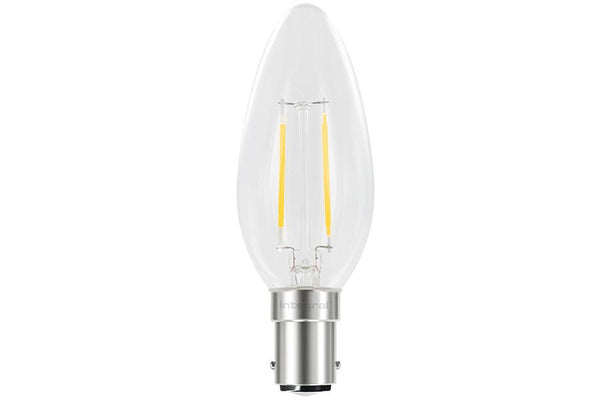 Integral LED Candle Full Glass Omni-Lamp 2W (25W) 2700K 230lm B15 Non-Dimmable 330 deg Beam Angle - LED Direct
