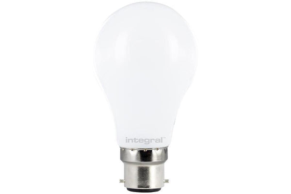 Integral LED Classic Globe (GLS) Frosted B22 7.2W (61W) 5000K 830lm Non-Dimmable 300 deg Beam Angle - LED Direct