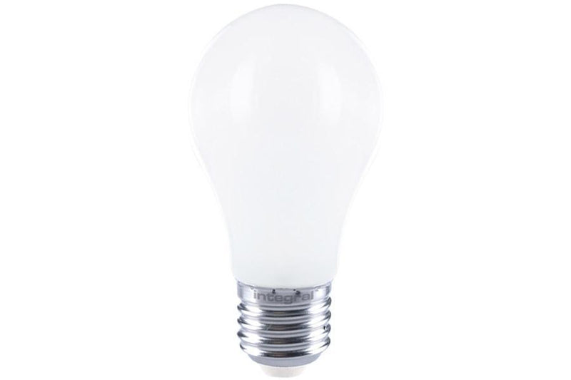 Integral LED Classic Globe (GLS) Frosted E27 7.5W (61W) 5000K 830lm Dimmable 300 deg Beam Angle - LED Direct