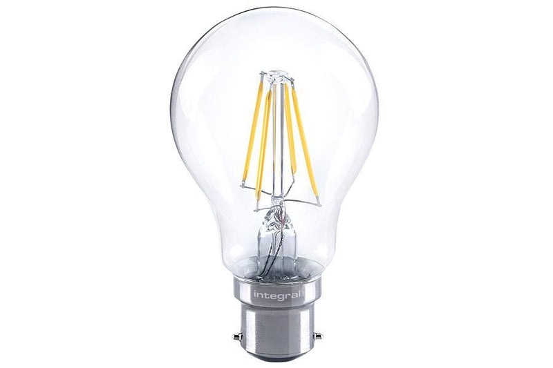 Integral LED Classic Globe (GLS) Omni-Lamp 4.5W (40W) 2700K 470lm B22 Dimmable 300 deg Beam Angle - LED Direct