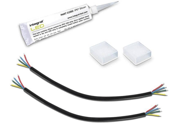 Integral LED IP67 Sealed End Caps (10 pcs) for RGB Strip - LED Direct
