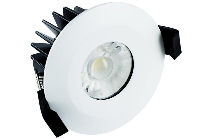 Integral LED Low-Profile 70mm-75mm cut-out IP65 Fire Rated Downlight 6W (40W) 3000K 430lm 38 deg beam angle Non-Dimmable - LED Direct
