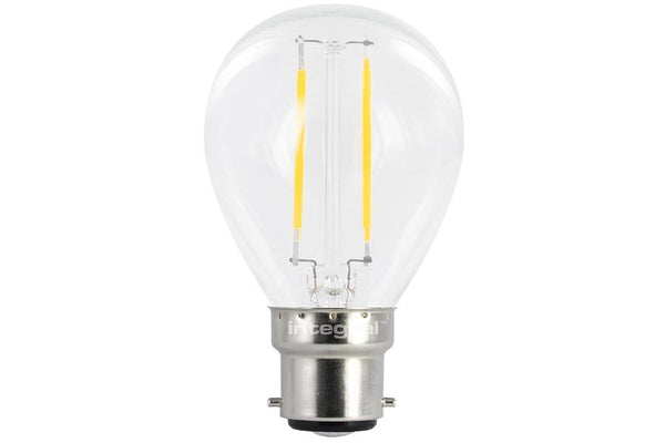 Integral LED Mini Globe Full Glass Omni-Lamp 2W (25W) 2700K 250lm B22 Non-Dimmable - LED Direct