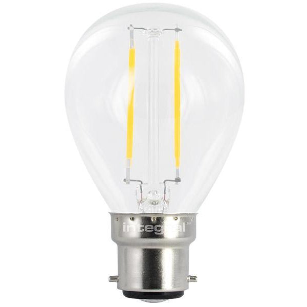 INTEGRAL LED - B22 6W (40W) LED Golf Ball Bulb, Warm White 470lm  Non-Dimmable