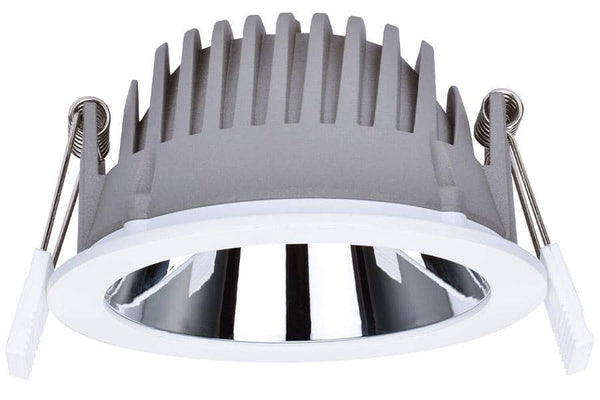 Integral LED Recess Pro Downlight IP44 125mm cutout 14W 1470lm 105lm/W 3000K Dimmable Finish-Matt White - LED Direct