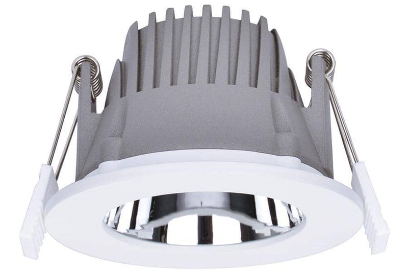 Integral LED Recess Pro Downlight IP44 75mm cutout 6W 600lm 100lm/W 4000K Non-Dimmable Finish-Matt White - LED Direct