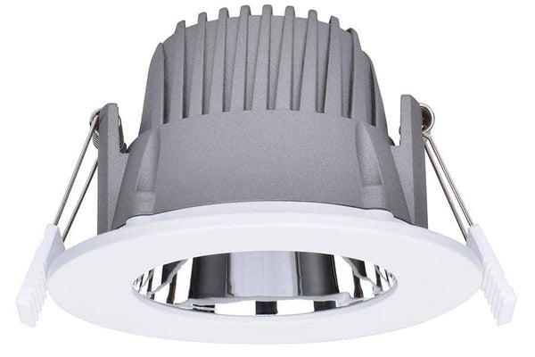 Integral LED Recess Pro Downlight IP44 90mm cutout 10W 950lm 95lm/W 3000K Dimmable Finish-Matt White - LED Direct