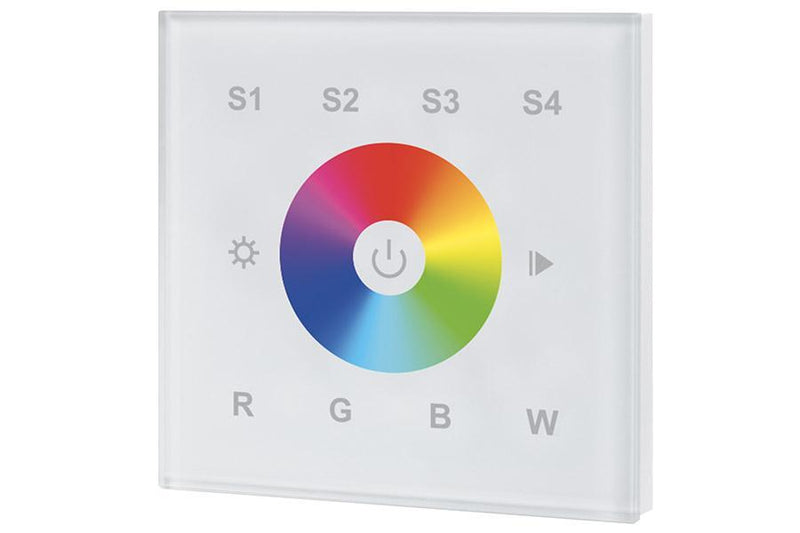 Integral LED RF RGBW Wall-mounted Touch Remote 4 Zone (White) - LED Direct