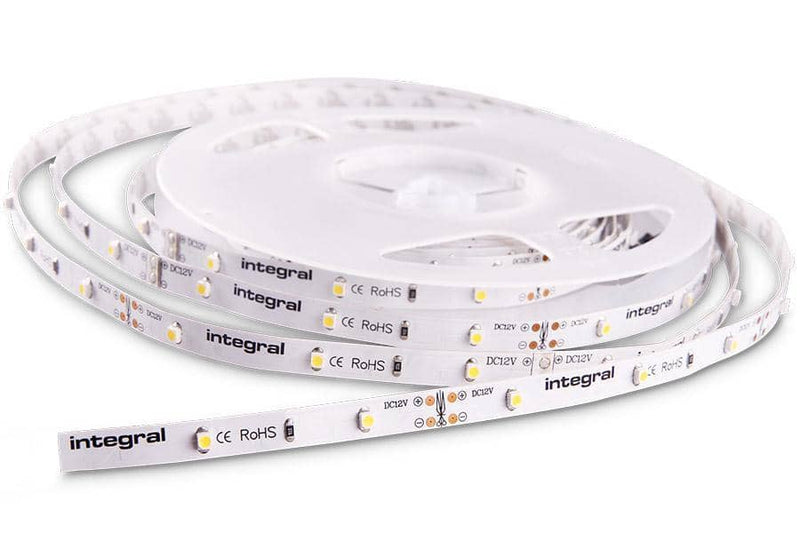 Integral LED Strip 12V IP33 5m x 8mm 6500K 3W/m CRI80 - LED Direct