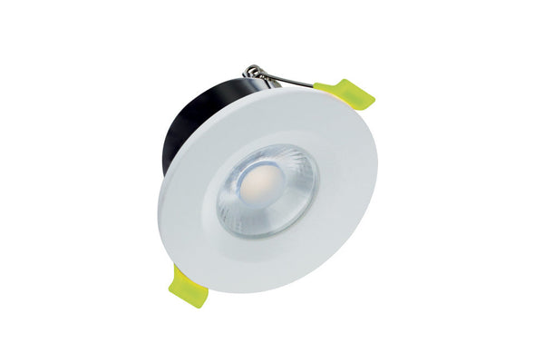 Integral J-Series IP65 Low-Profile Fire Rated Downlight 8W 800lm 3000K 68mm Cut-out Dimmable White Bezel - LED Direct