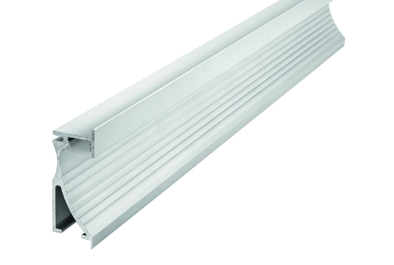 Integral LED 2M Wall Recessed Aluminium Profile for Strips, Frosted Diffuser, for Max 12mm Width Strip - LED Direct
