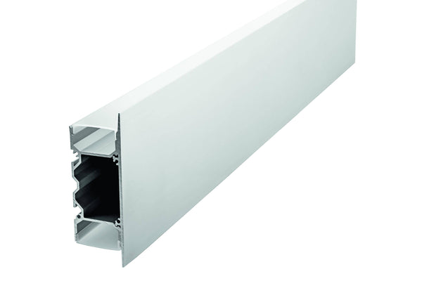 Integral LED 2M Wall Surface Mounted Aluminium Profile for Strips, Frosted Diffuser, for Max 16mm Width Strip - LED Direct