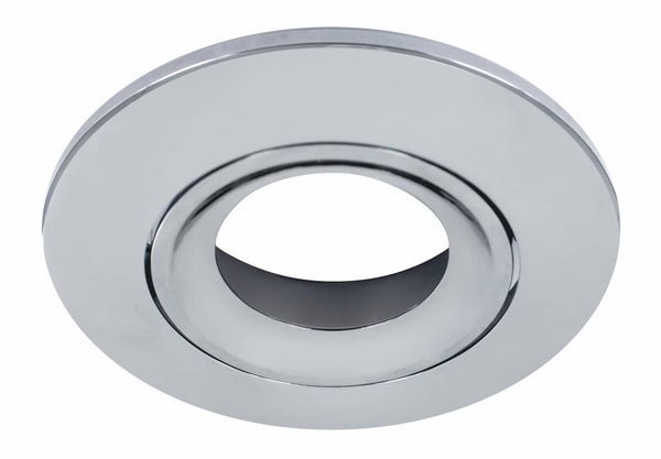 Integral LED Bezel for Lux Fire Tiltable Fire Rated Downlight - Bezel Polished Chrome - LED Direct