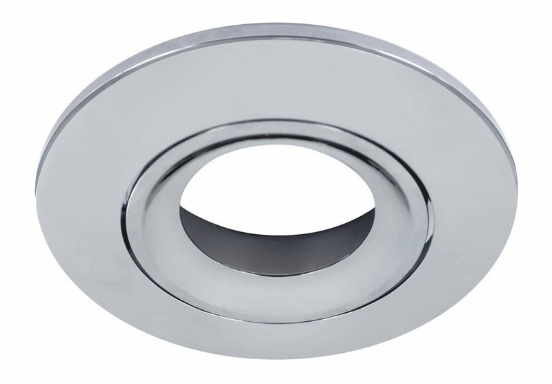 Integral LED Bezel for Lux Fire Tiltable Fire Rated Downlight - Bezel Polished Chrome - LED Direct