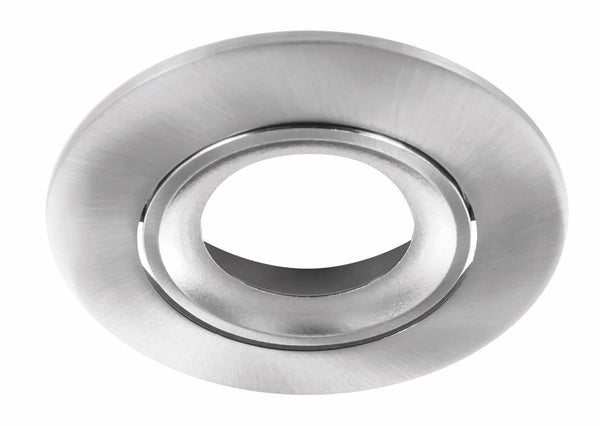 Integral LED Bezel for Lux Fire Tiltable Fire Rated Downlight - Bezel Satin Nickel - LED Direct