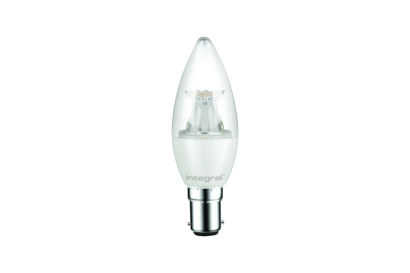Integral LED Candle 5.5W (40W) 2700K 470lm B15 Non-Dimmable Clear Lamp - LED Direct