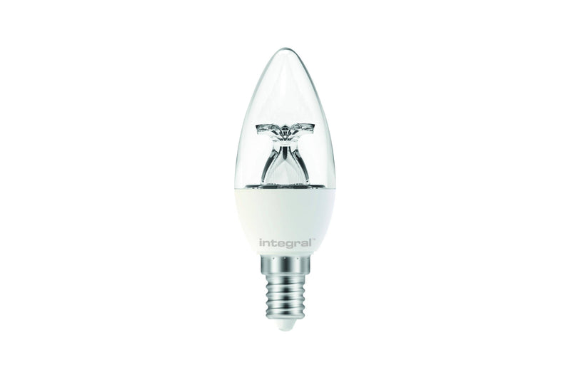 Integral LED Candle Bulb 3.4W (25W) 2700K 250lm E14 Non-Dimmable Clear Lamp - LED Direct