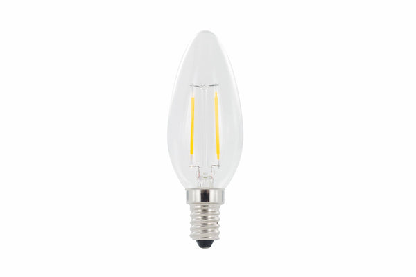 Integral LED Candle Bulb Full Glass Omni-Lamp 2.8W (25W) 2700K 250lm E14 Non-Dimmable 300 deg Beam Angle - LED Direct