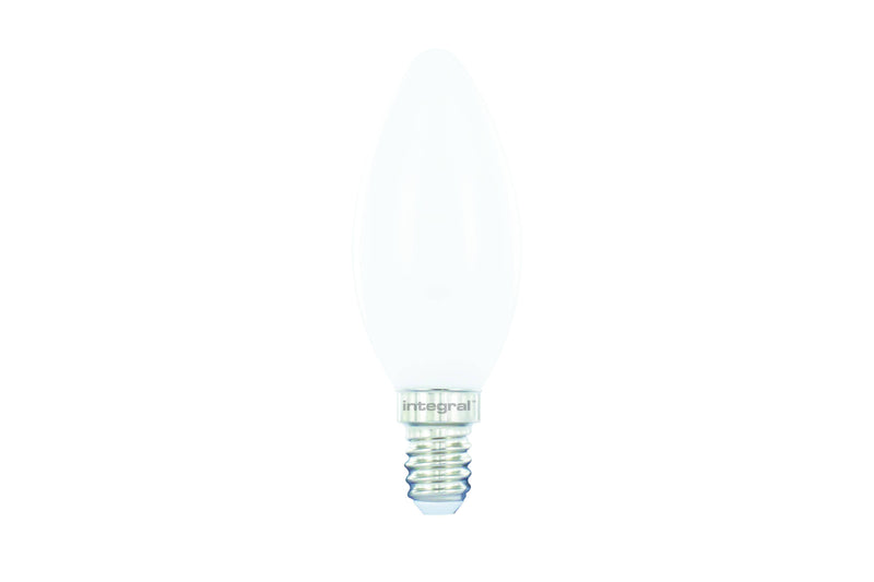 Integral LED Classic Bulb Candle Frosted 2.9W (25W) 5000K 250lm Non-Dimmable 280 deg Beam Angle - LED Direct