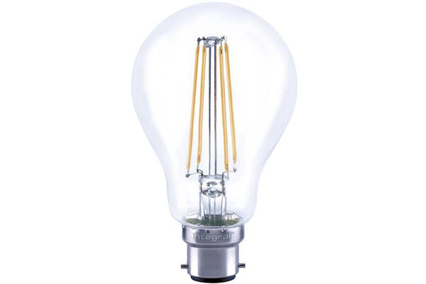 Integral LED Classic Globe (GLS) Full Glass Omni-Lamp 8W (75W) 2700K 1055lm B22 Non-Dimmable 330 deg Beam Angle - LED Direct